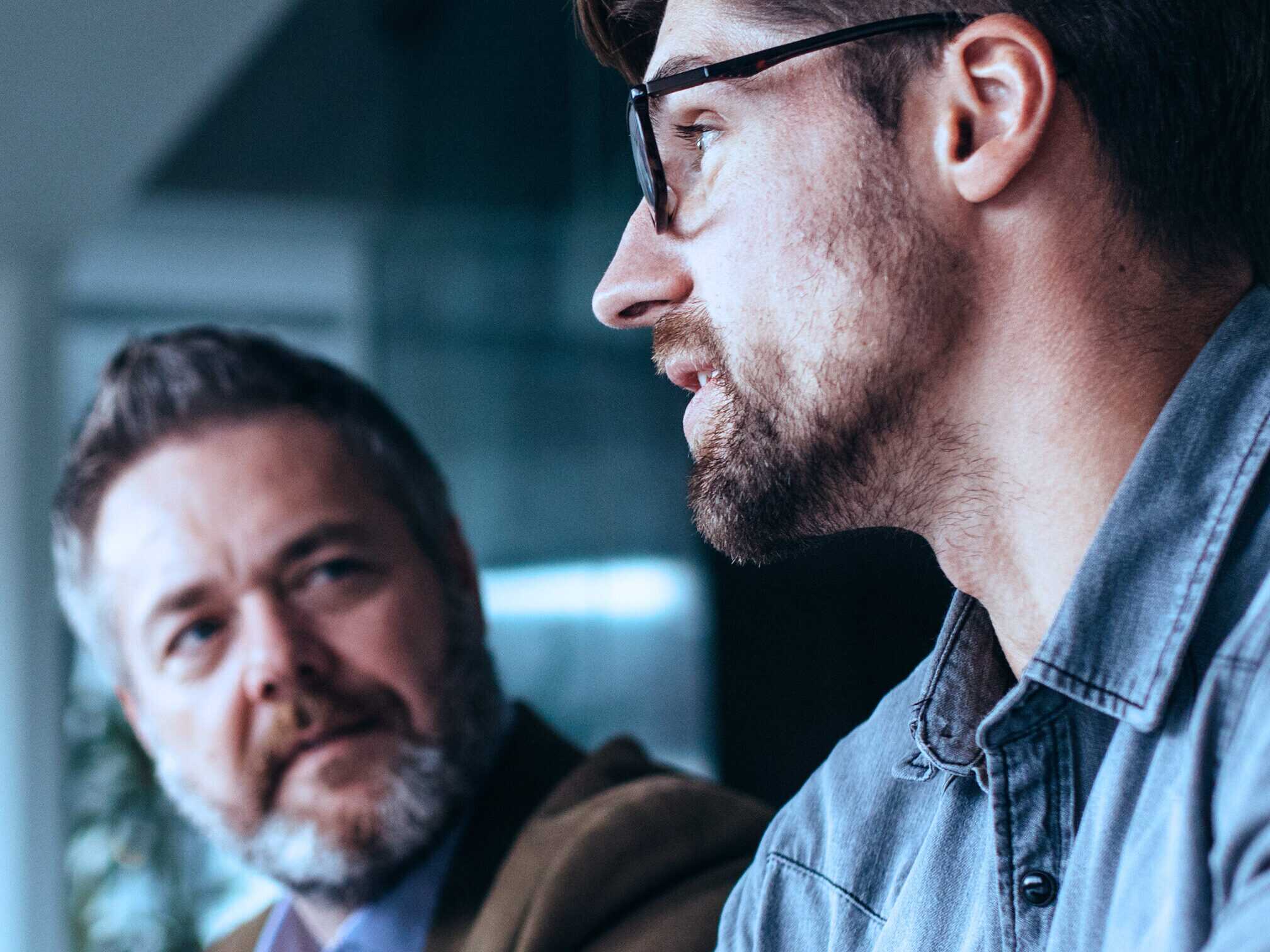 Computer, Research And Business Man Or Programmer For Software Development, Programming Or Cybersecurity. Reading, Glasses And Focus Of It Person With Data Analysis, System Upgrade And Coding Online