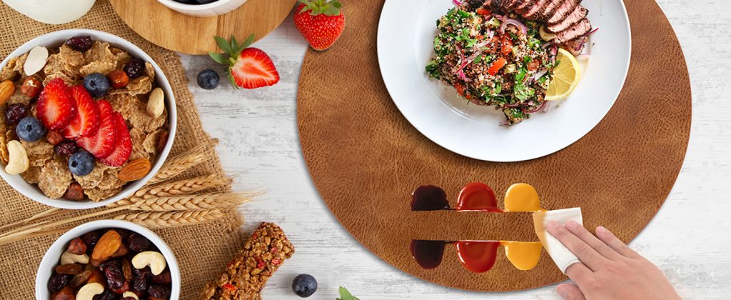 Heat Resistant Round Placemats Set of 8 Washable